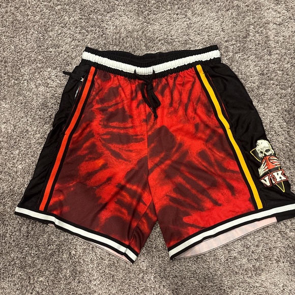 Nike Other - Red and Black Tie-Dye Nike Skeleton Shorts